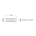 Julien 205219 Colander For 18In Sink Walnut Handles 6X19X2-1/4 2
