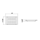 Julien 205231 Colander For 18In Sink Walnut Handles 12X19X2-1/4 2