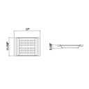 Julien 205229 Colander For 16In Sink Walnut Handles 12X17X2-1/4 2