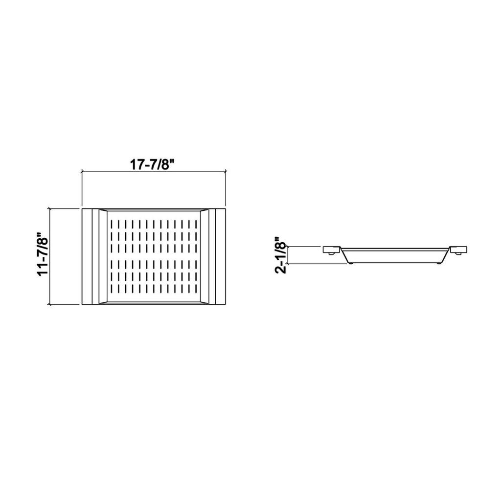 Julien 205330 Colander For 17In Sink Maple Handles 12X18X2-1/4 2