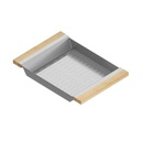 Julien 205329 Colander For 16In Sink Maple Handles 12X17X2-1/4 1