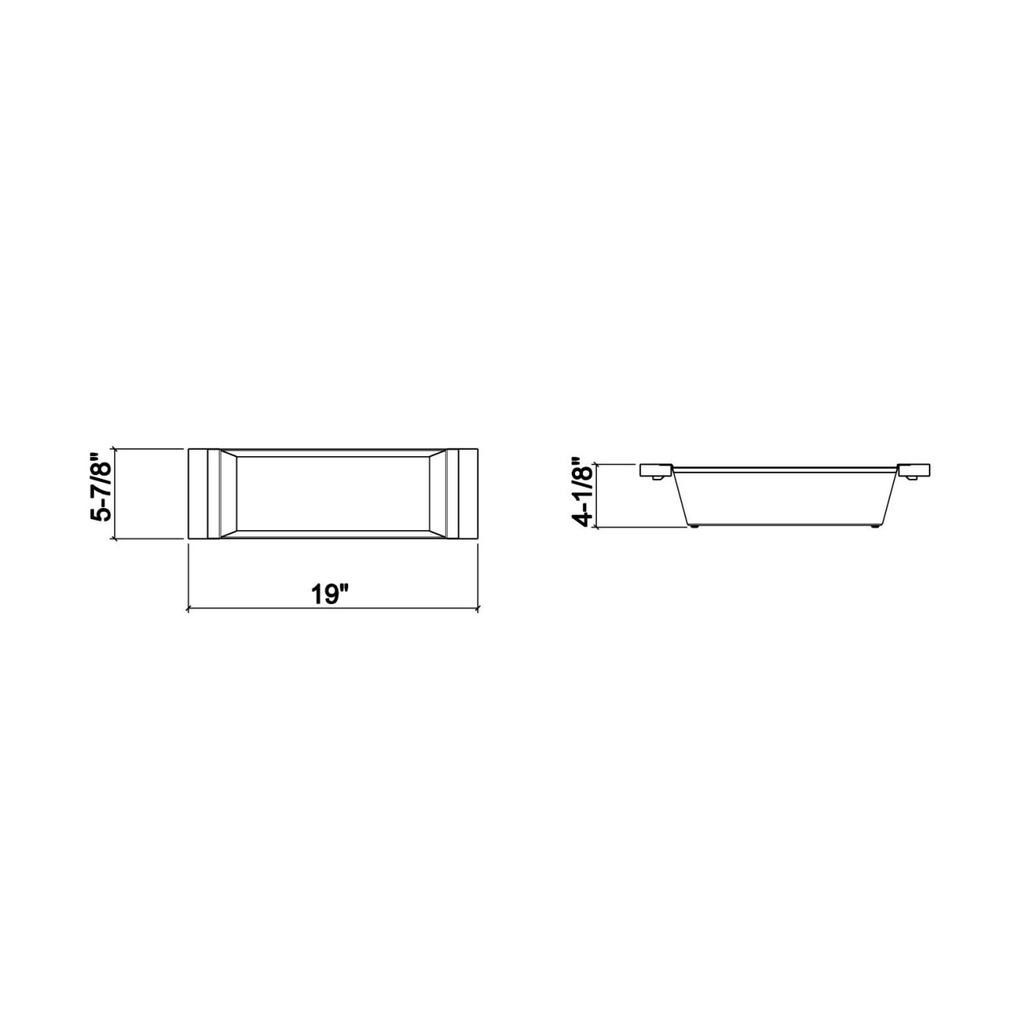 Julien 205328 Bin For 18In Sink Maple Handles 6X19X4-1/4 2