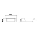 Julien 205327 Bin For 17In Sink Maple Handles 6X18X4-1/4 2