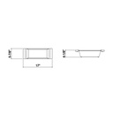 Julien 205326 Bin For 16In Sink Maple Handles 6X17X4-1/4 2