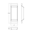 Julien 205037 Tray For Fira Sink W/Ledge Walnut Handles 6X17-1/4X2-1/4 2