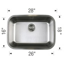 Blanco 401028 Stellar U Super Single Undermount Kitchen Sink 3