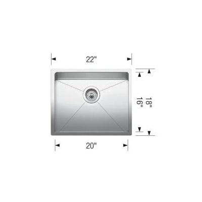 Blanco 401516 Quatrus R15 U 1 Single Undermount Kitchen Sink 3