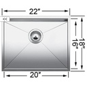 Blanco 401273 Quatrus U 1 Single Undermount Kitchen Sink 3