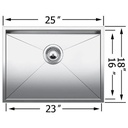 Blanco 401246 Quatrus U 1 Medium Single Undermount Kitchen Sink 3