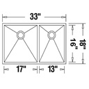 Blanco 400470 Radius 10 U 1.75 Double Undermount Kitchen Sink 3