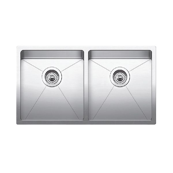 Blanco 401519 Quatrus R15 U 2 Stainless Steel Double Kitchen Sink 1