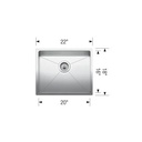 Blanco 401516 Quatrus R15 U 1 Single Undermount Kitchen Sink 3