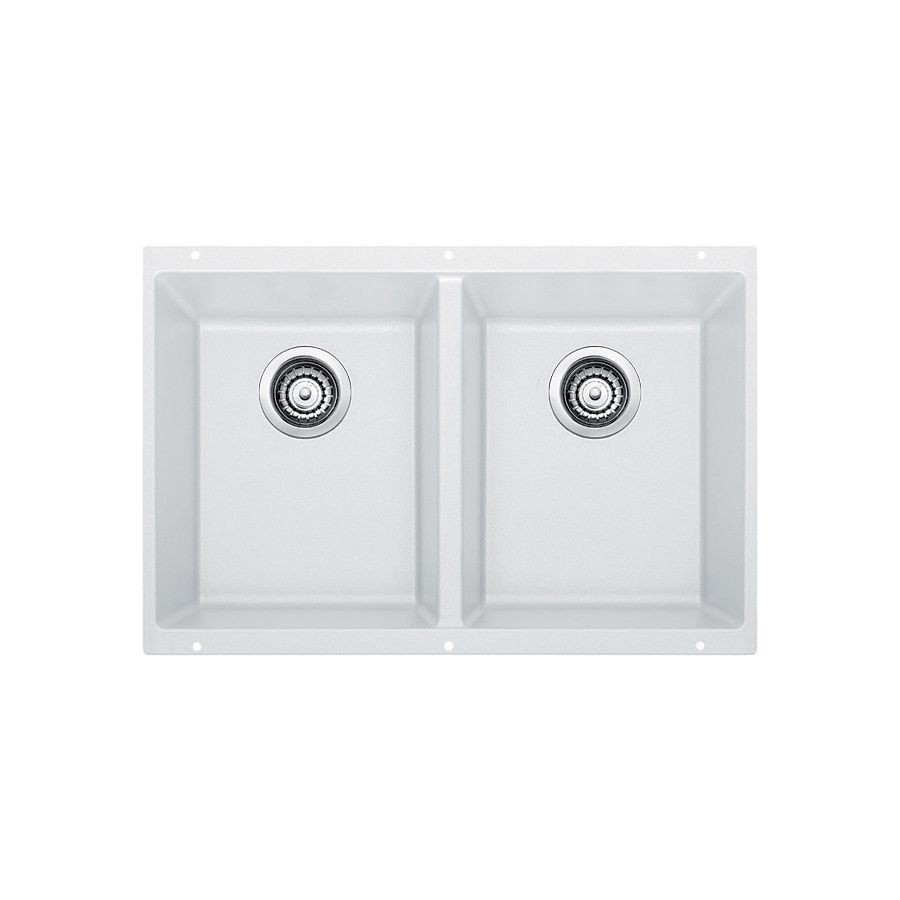 Blanco 401705 Precis U 2 Double Undermount Kitchen Sink White 1