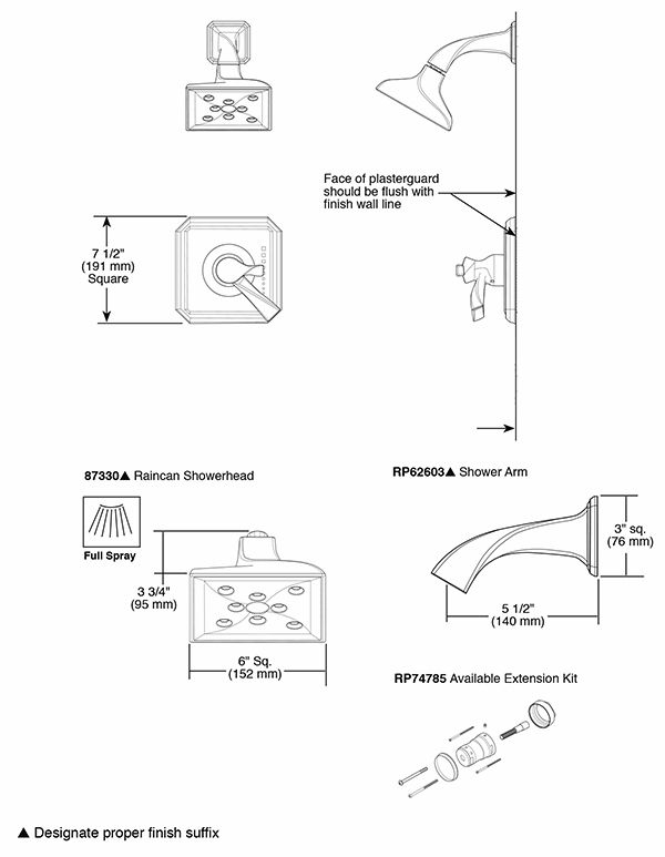 Brizo T60230 Virage Tempassure Thermostatic Shower 2
