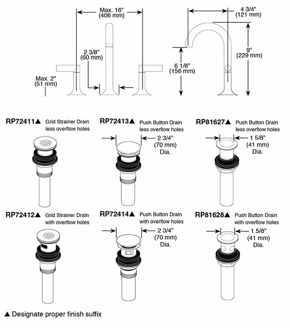 Brizo 65375LF Jason Wu for Brizo Widespread Lavatory Faucet 2