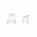 Brizo 62564LF Litze Bridge Facuet With Angled Spout Industrial Handle Luxe Gold 2