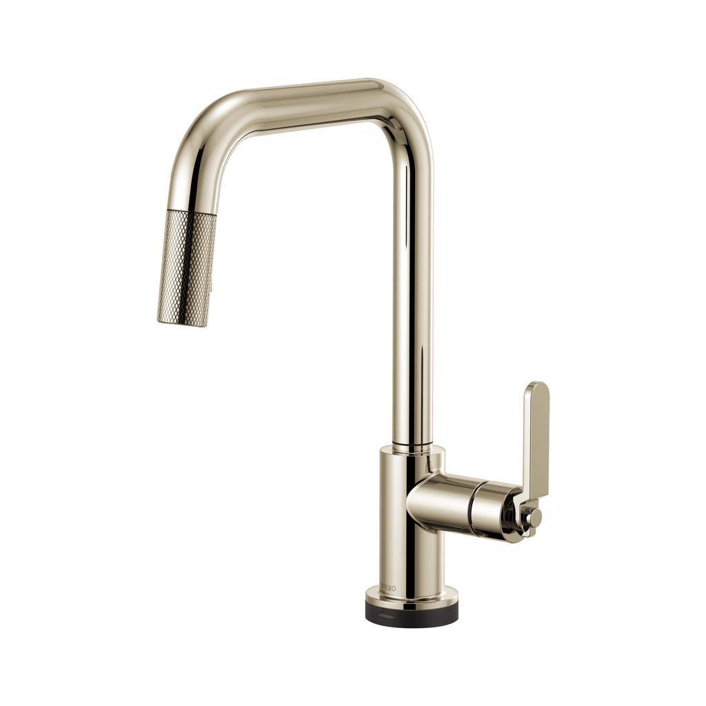 Brizo 64054LF Litze Smart Touch Pull Down Square Spout Faucet Polished Nickel 1