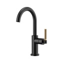 Brizo 61043LF Litze Arc Spout Bar Faucet Luxe Gold Matte Black 1