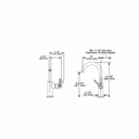 Brizo 61043LF Litze Arc Spout Bar Faucet Stainless 2