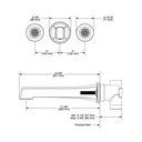 Brizo HL7098 Levoir Wall Mount Tub Filler Handle Kit Chrome 2