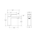 Aquabrass 86014 Madison Single Hole Lavatory Faucet Polished Chrome 2