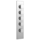 Aquabrass S3495 Square Trim Set For 3/4 Thermostatic Valve 3004 Polished Chrome 1