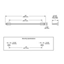 Brizo 691898 Levoir 18" Towel Bar Chrome 2