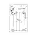 Brizo T70161 Rook Freestanding Floor Mount Tub Filler 2