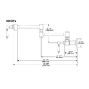 Brizo 62874LF Rook Wall Mount Pot Filler Chrome 2