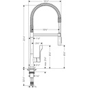 Hansgrohe 39840801 Axor Citterio Semi-Pro Kitchen Faucet Steel Optik 3