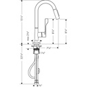 Hansgrohe 39836001 Axor Citterio Pull Down Prep Kitchen Faucet Chrome 2