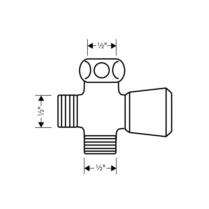 Hansgrohe 28719003 Inversa Diverter Chrome 2