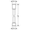 Hansgrohe 28276823 Techniflex Hose 63" Brushed Nickel 2