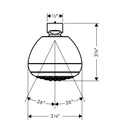 Hansgrohe 06498000 Croma E 75 Green 1 Jet Showerhead Chrome 2