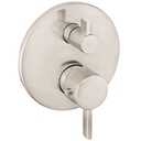 Hansgrohe 04231820 S Thermostat With Volume Control & Diverter Trim Brushed Nickel 1