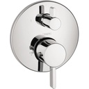 Hansgrohe 04231000 S Thermostat With Volume Control & Diverter Trim Chrome 1