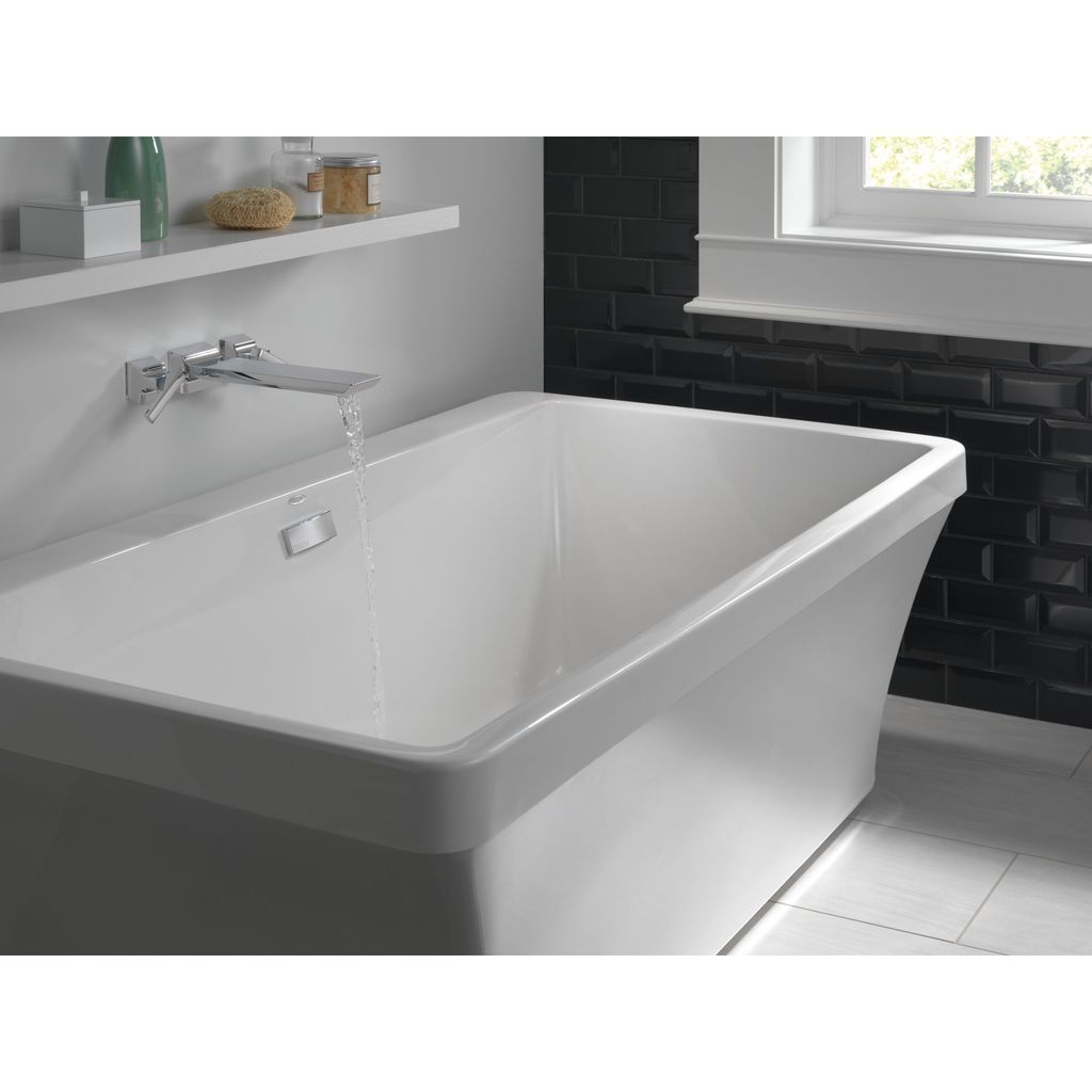 Delta T5799 Pivotal Two Handle Wall Mounted Tub Filler Matte Black 3