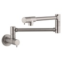 Hansgrohe 04057860 Talis S Wall Mounted Pot Filler Steel Optik 1