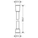 Hansgrohe 28274000 Techniflex Hose 80" Chrome 2