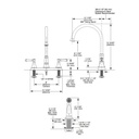 Delta 2497LF Cassidy Two Handle Kitchen Faucet With Spray Champagne Bronze 2