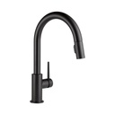 Delta 9159 Trinsic Single Handle Pull Down Kitchen Faucet Matte Black 1