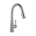 Delta 9113 Essa Single Handle Pull Down Kitchen Faucet Arctic Stainless 1