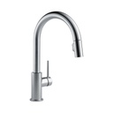 Delta 9159 Trinsic Single Handle Pull Down Kitchen Faucet Arctic Stainless 1