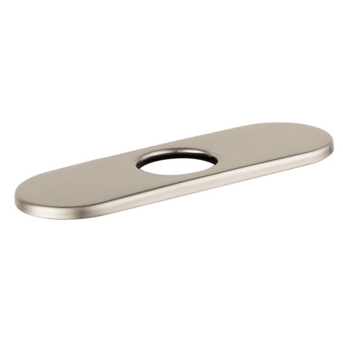 Hansgrohe 14018821 Base Plate for Traditional Single Hole Faucets 6" Brushed Nickel 1