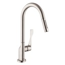 Hansgrohe 39835801 Axor Citterio Pull Down Kitchen Faucet Steel Optik 1