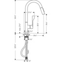 Hansgrohe 39835001 Axor Citterio Pull Down Kitchen Faucet Chrome 3