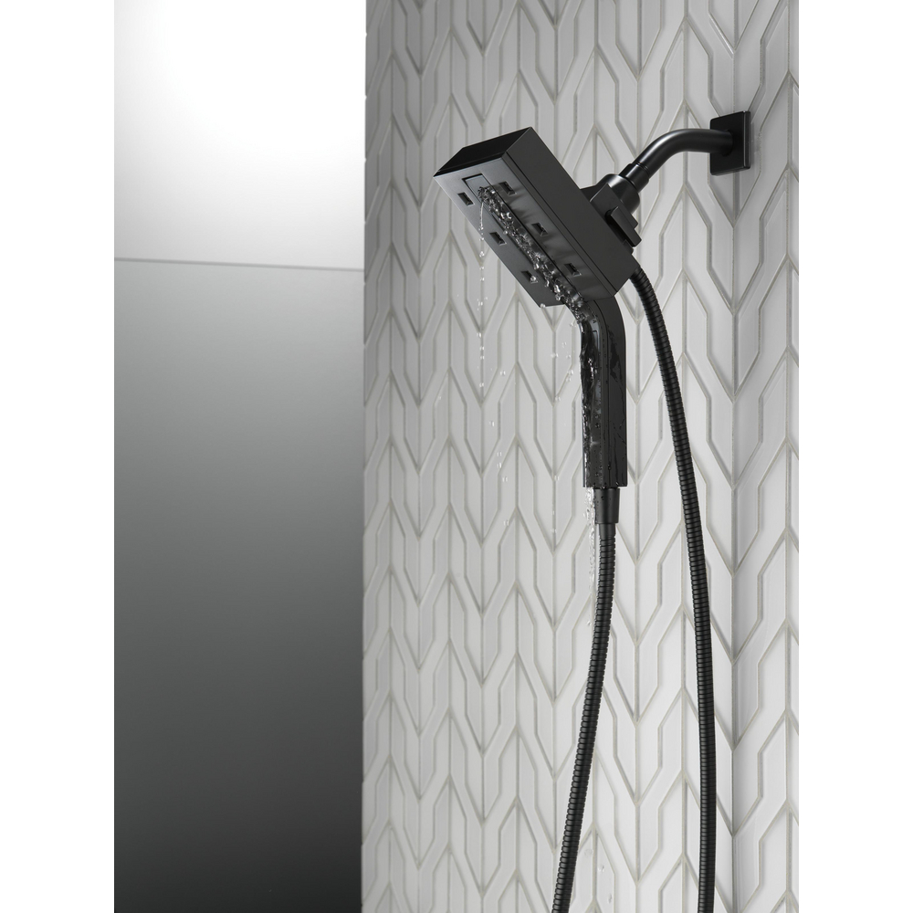 Delta 58473 H2Okinetic In2ition 4 Setting Two-in-One Shower Matte Black 2