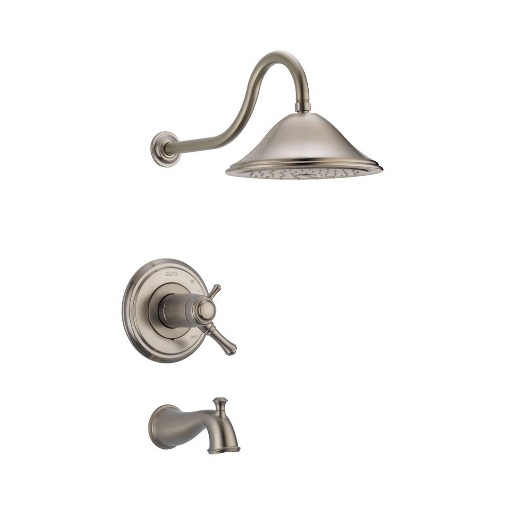 Delta T17T497 Cassidy TempAssure 17T Series Tub & Shower Trim Stainless 1