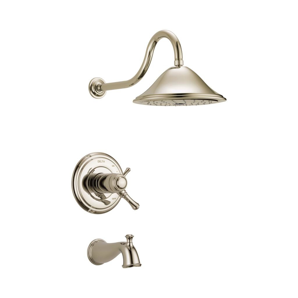 Delta T17T497 Cassidy TempAssure 17T Series Tub & Shower Trim Polished Nickel 1