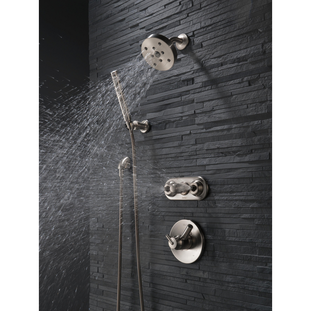 Delta 55085 Premium Single Setting Adjustable Wall Mount Hand Shower Stainless 1